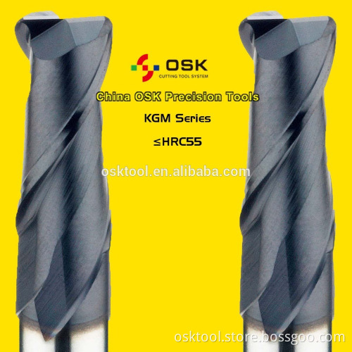 Production tungsten carbide milling cutter